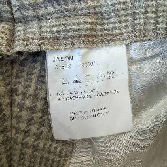 Bernard Zins Saks Fifth Avenue Wool Cashmere Pants US Women's 16 Plus - Picture 3 of 6